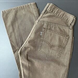 Vintage Levis 514 Straight Leg Pants Men's 29x32 Brown Soft Washed Twil 2013 Y2K